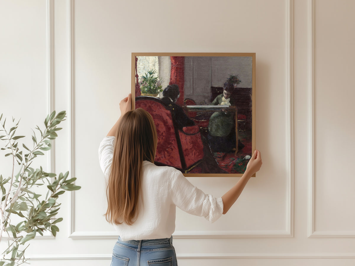 Gustave Caillebotte — Portraits dans un intérieur (Portraits in an Interior) | Fine Art Print