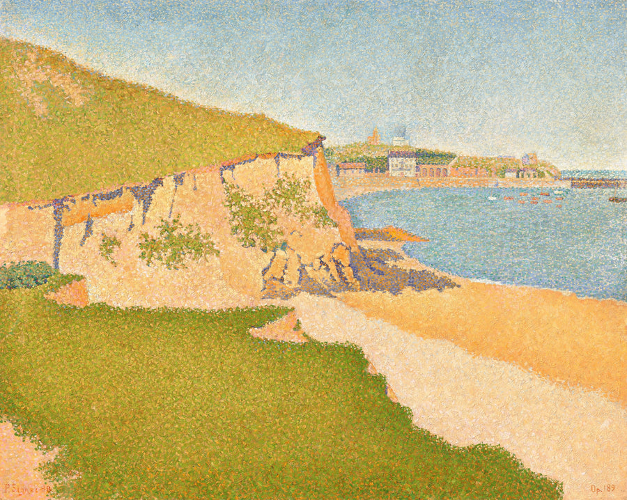 Paul Signac — Portrieux, Tertre Denis | Fine Art Print shown to scale on a wall above a sofa