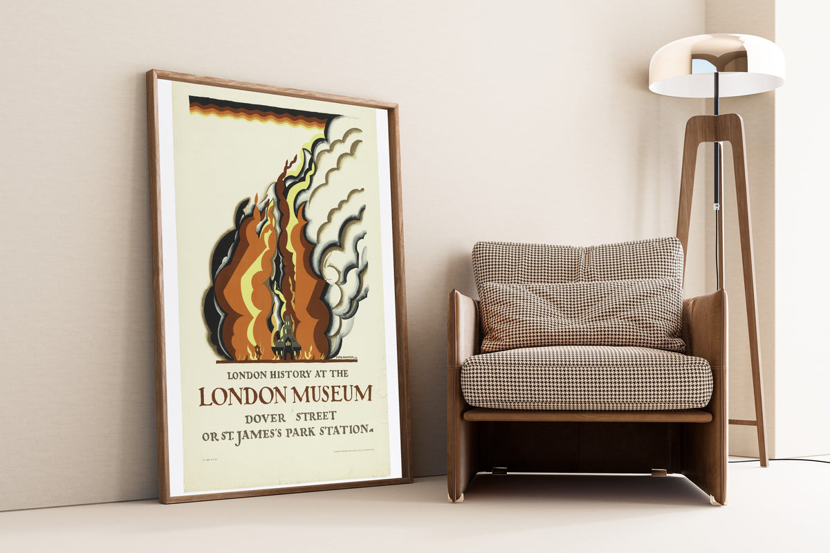 Edward McKnight Kauffer — London History at the London Museum | Vintage Poster Print