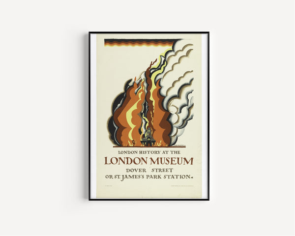 Edward McKnight Kauffer — London History at the London Museum | Vintage Poster Print