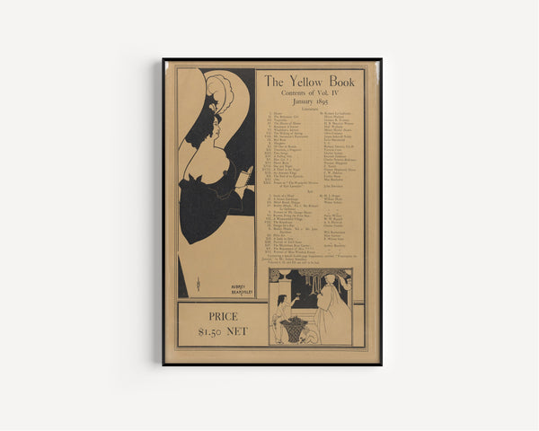 Aubrey Beardsley — Poster for The Yellow Book, Volume IV | Vintage Poster Print