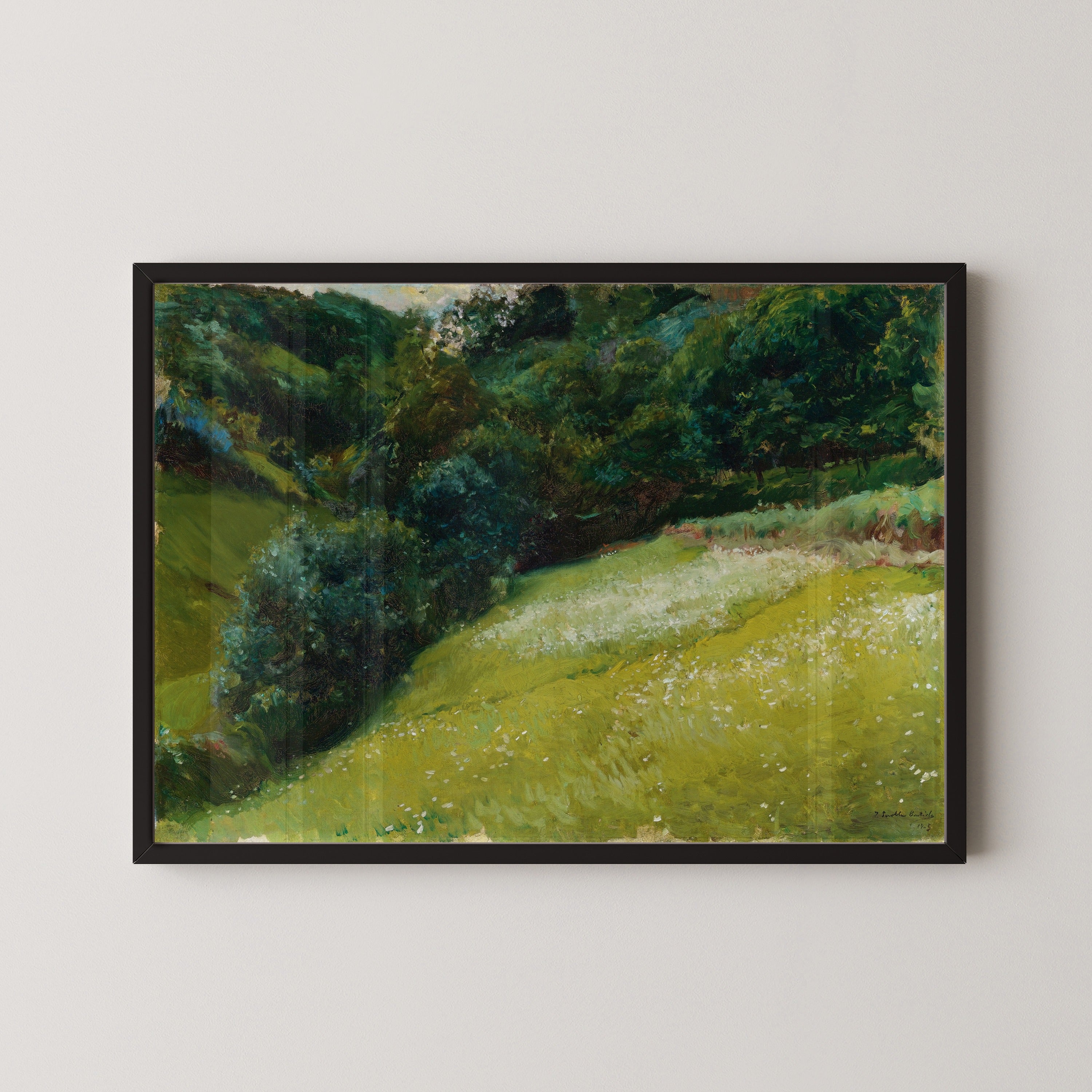 Joaquín Sorolla — Field in Asturias, San Esteban de Pravia | Fine Art Print