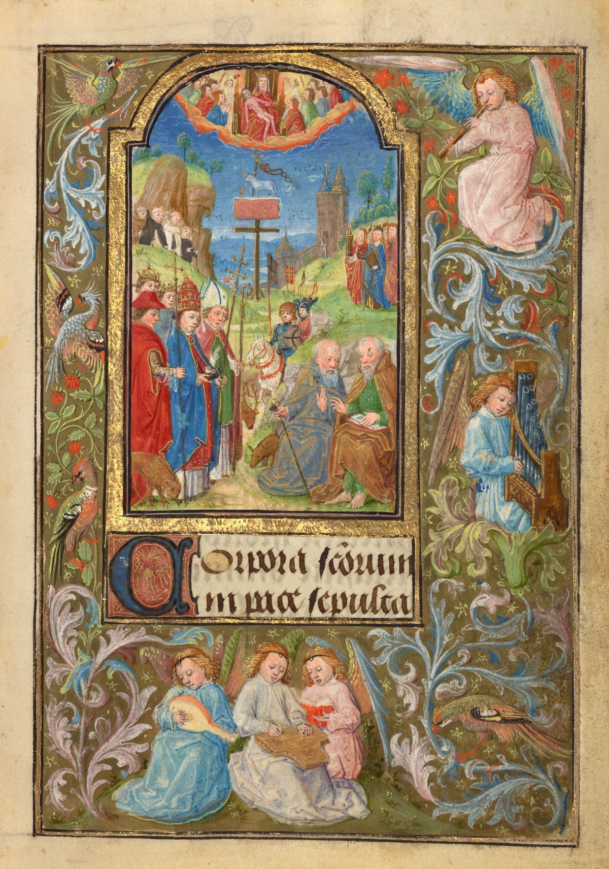 Lieven van Lathem — Prayer Book of Charles the Bold: All Saints | Illuminated Manuscript Print