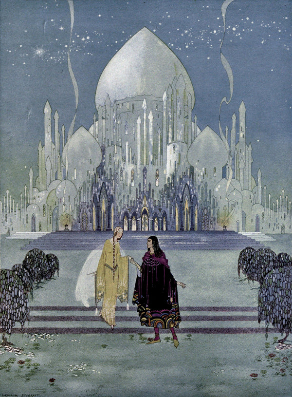 Virginia Frances Sterrett — Princess Rosette: They walked side by side during the rest of the evening | Fairy Tale Illustration Print
