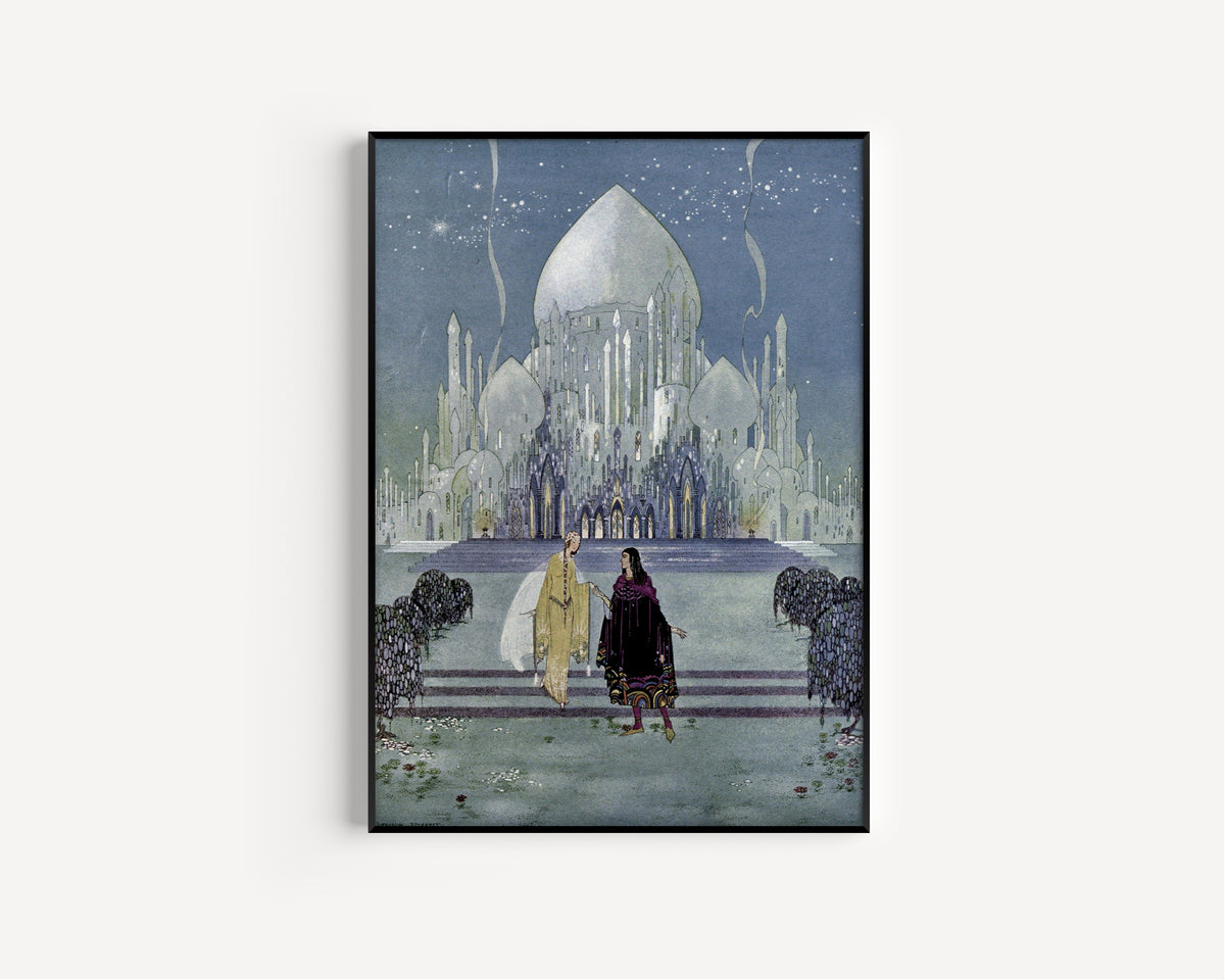 Virginia Frances Sterrett — Princess Rosette: They walked side by side during the rest of the evening | Fairy Tale Illustration Print
