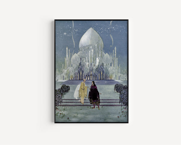 Virginia Frances Sterrett — Princess Rosette: They walked side by side during the rest of the evening | Fairy Tale Illustration Print
