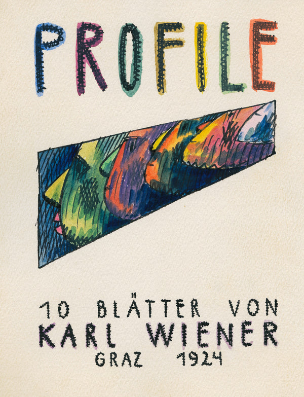 Karl Wiener — Profile, 10 Blätter (Profiles, Title Sheet) | Vintage Poster Print