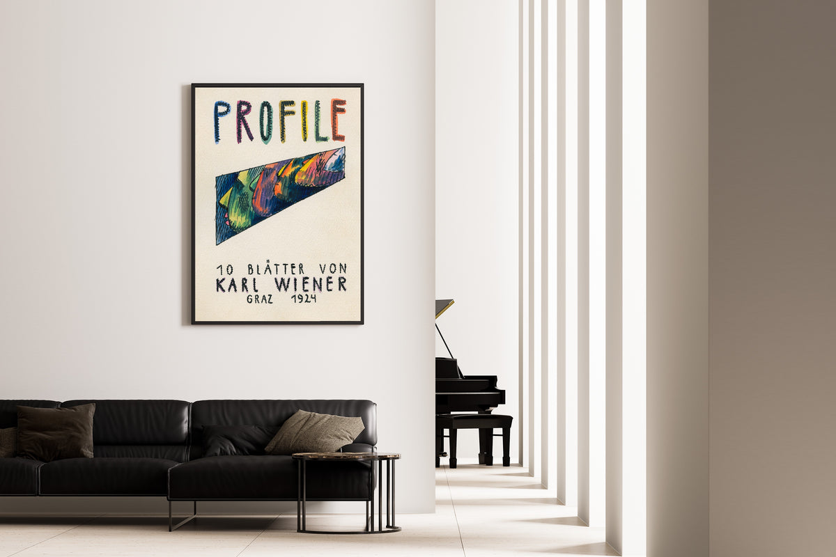Karl Wiener — Profile, 10 Blätter (Profiles, Title Sheet) | Vintage Poster Print