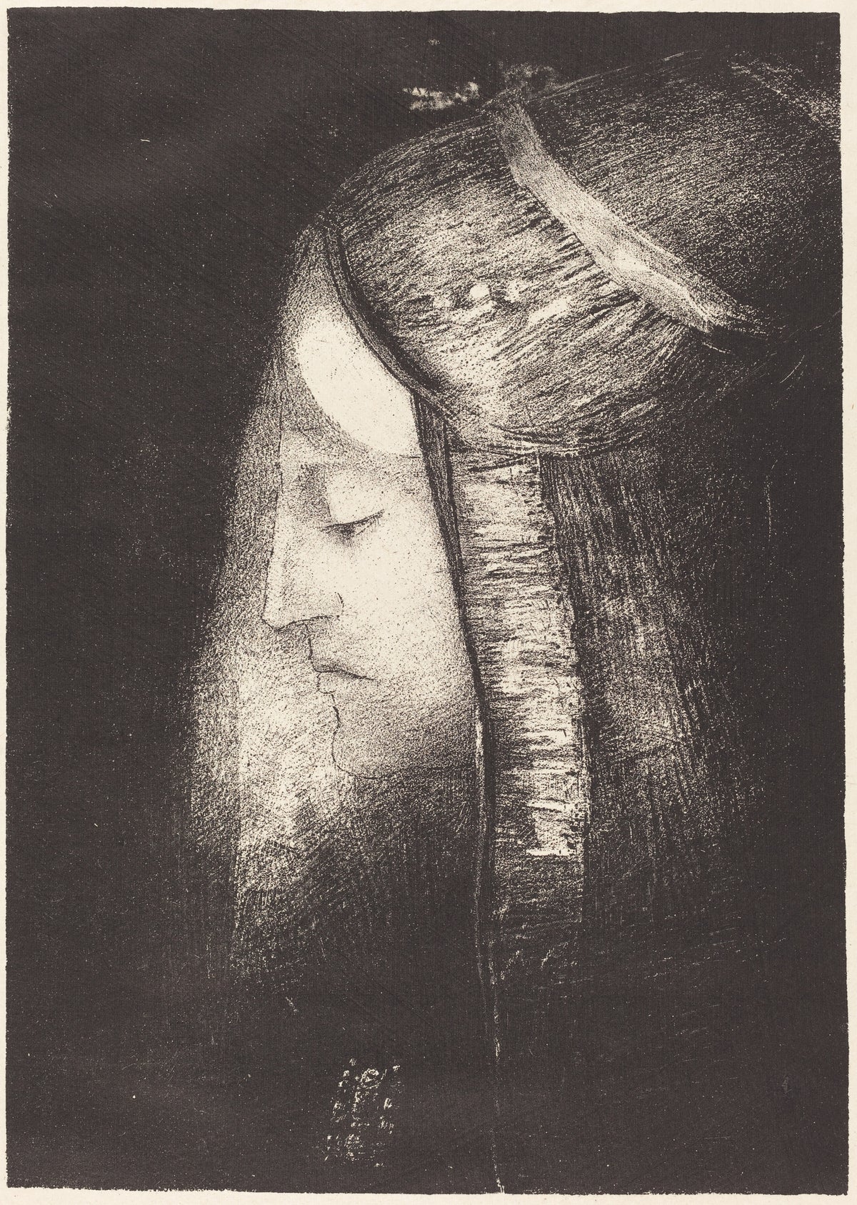 Odilon Redon — Profile of Light | Symbolist Art Print