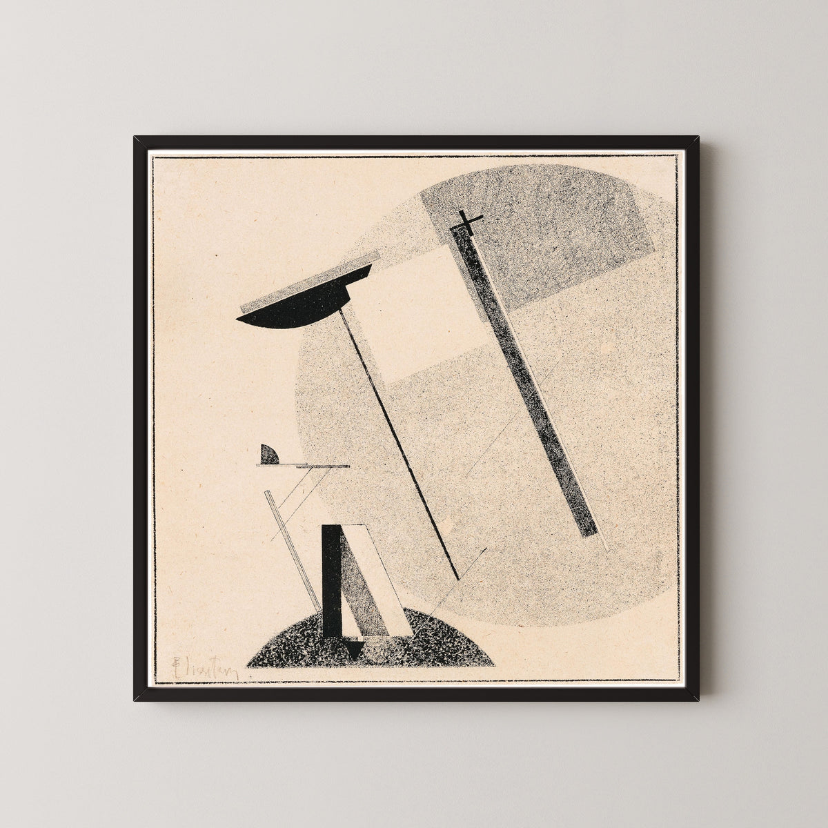 El Lissitzky — Proun 3A | Constructivist Art Print