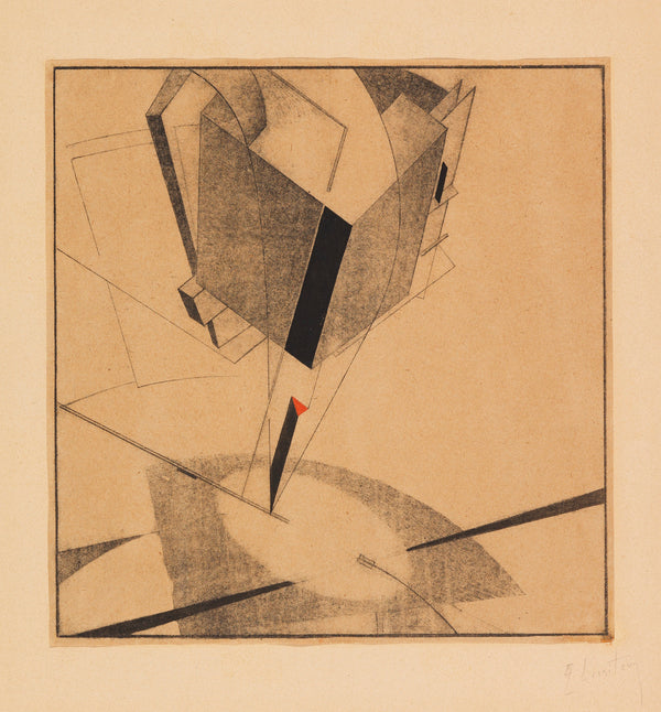 El Lissitzky — Proun 5A | Constructivist Lithograph Print