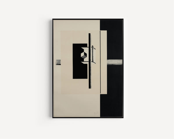 El Lissitzky — Proun Portfolio: Black Band and Cube | Constructivist Lithograph Print