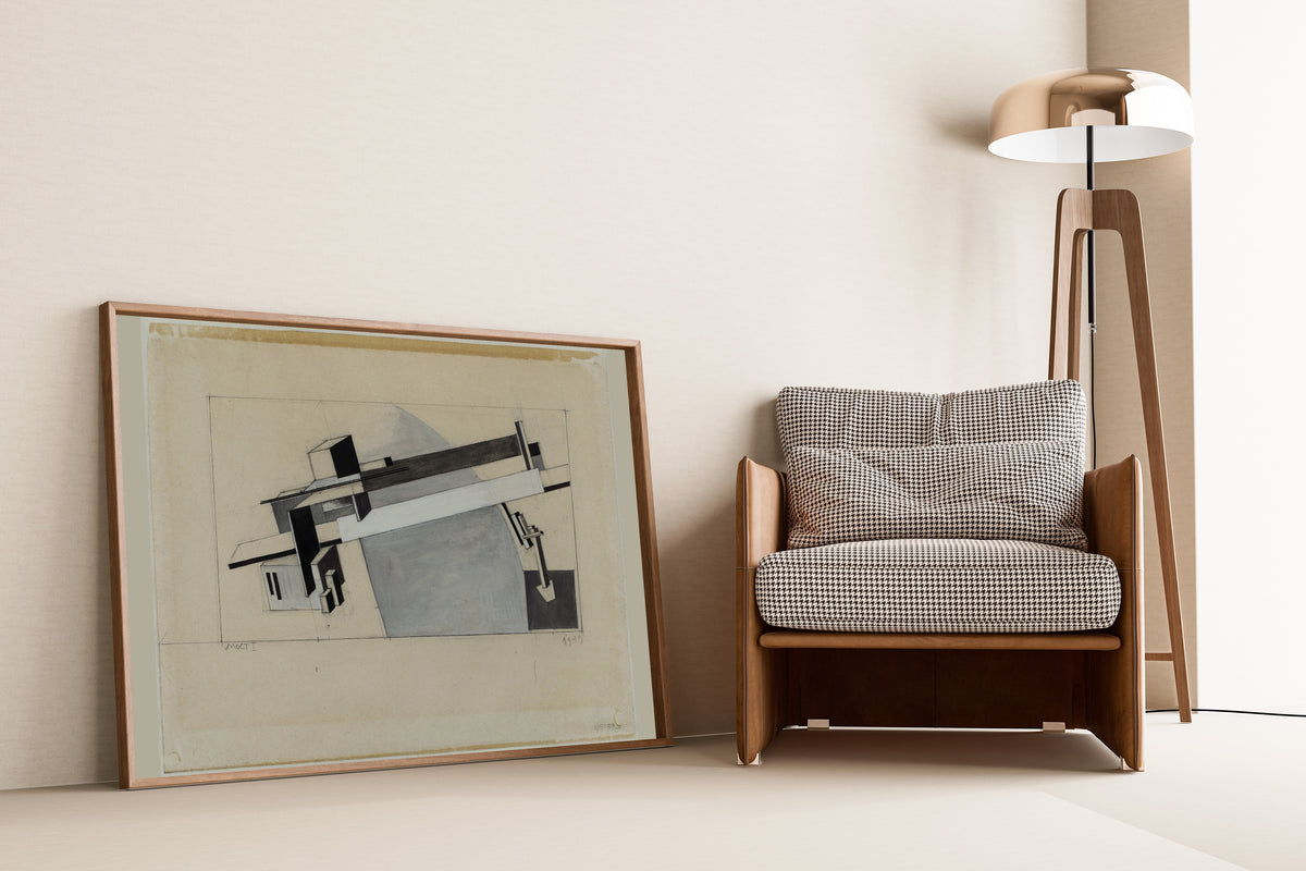 El Lissitzky — Proun Study: The Bridge | Constructivist Art Print