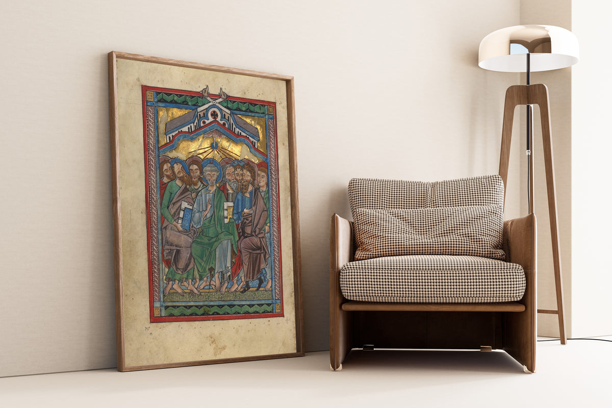 Psalter: Pentecost | Illuminated Manuscript Print
