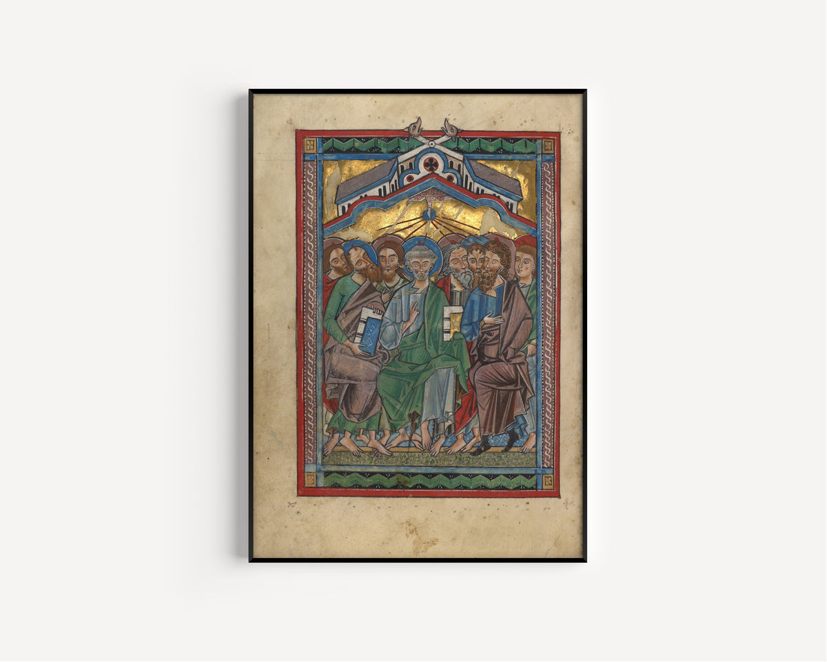 Psalter: Pentecost | Illuminated Manuscript Print