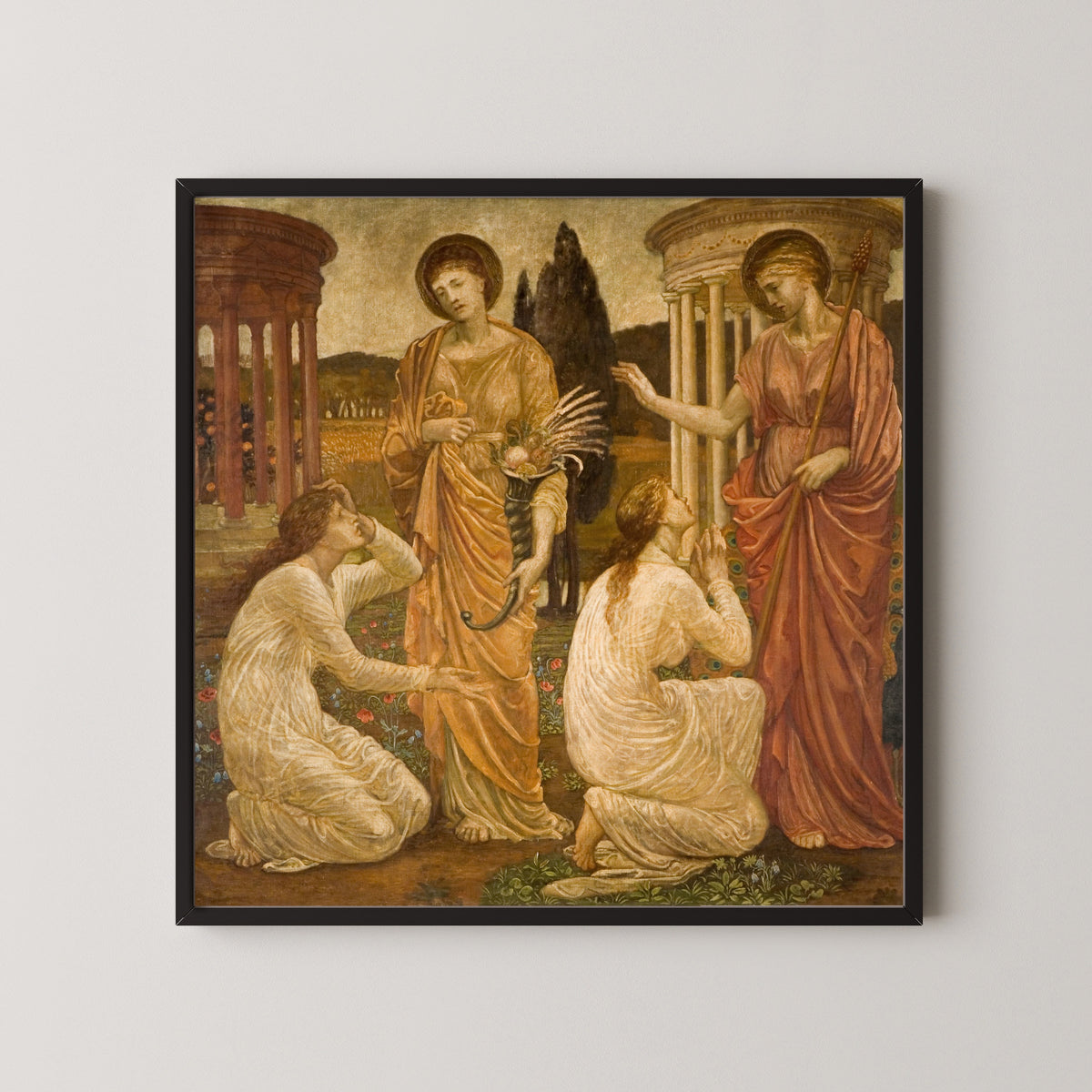 Edward Burne-Jones — Psyche at the Shrines of Juno and Ceres | Pre-Raphaelite Art Print