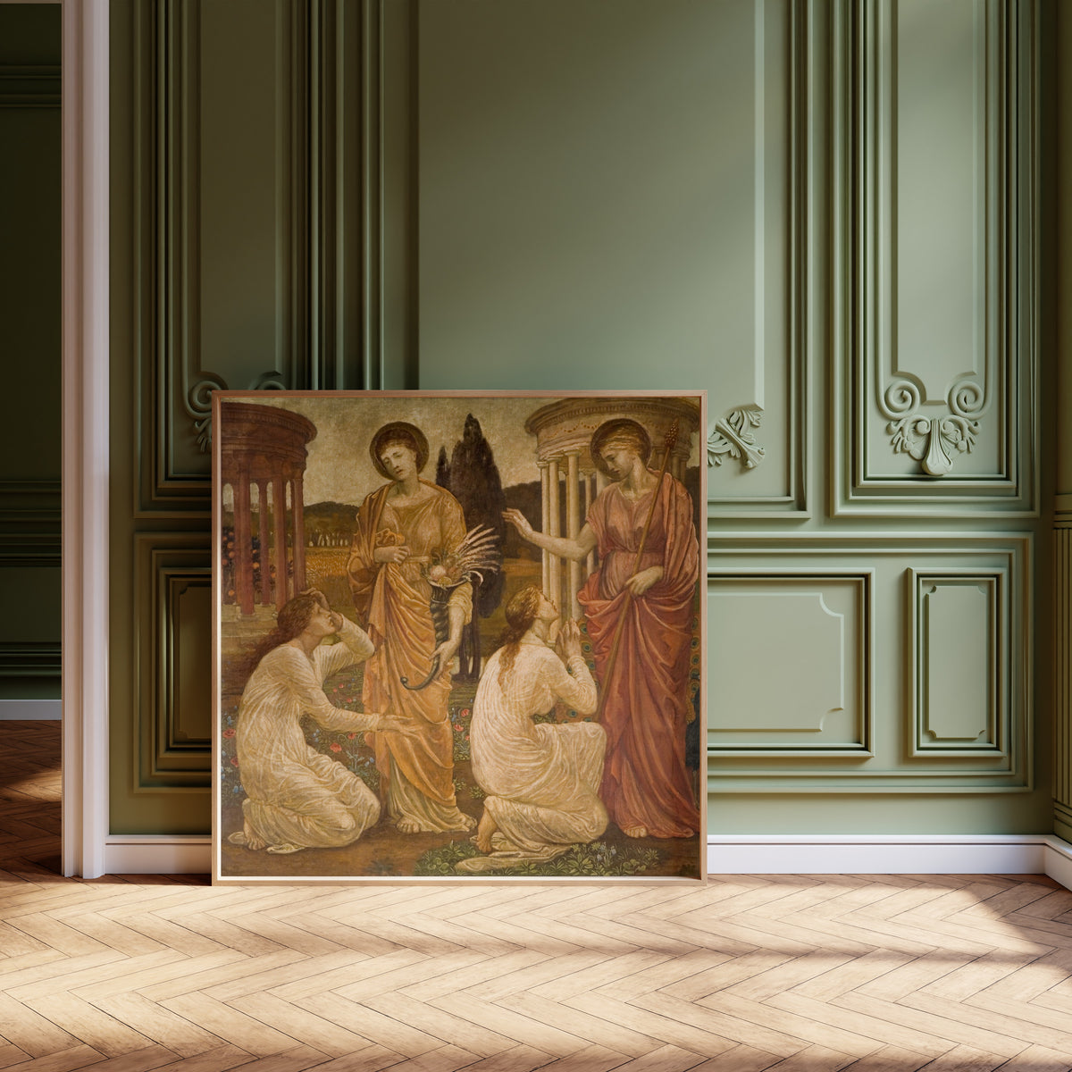 Edward Burne-Jones — Psyche at the Shrines of Juno and Ceres | Pre-Raphaelite Art Print