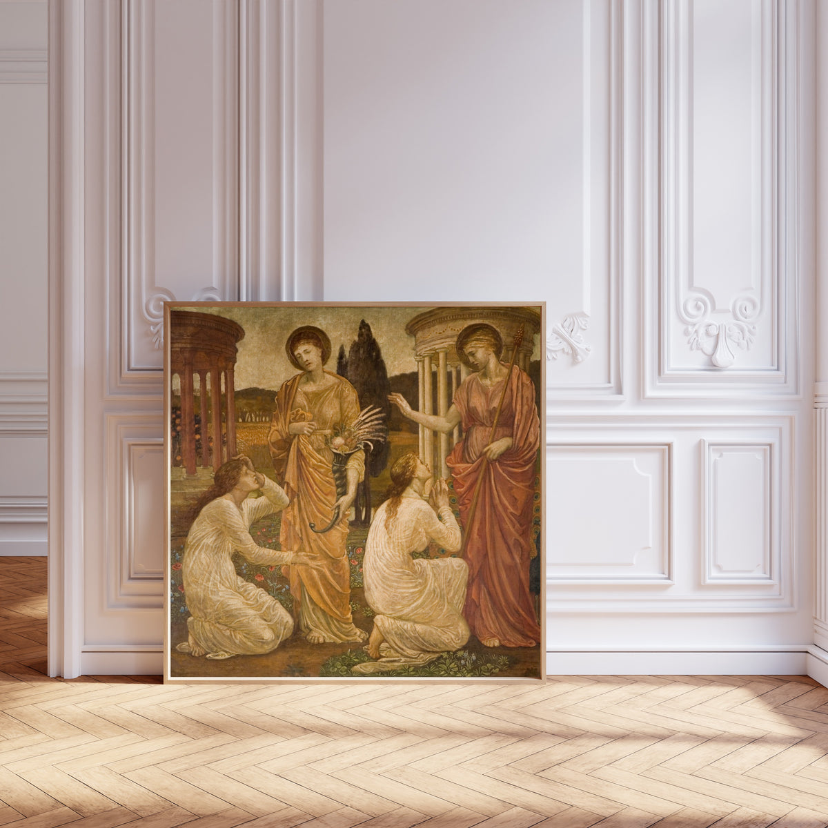Edward Burne-Jones — Psyche at the Shrines of Juno and Ceres | Pre-Raphaelite Art Print