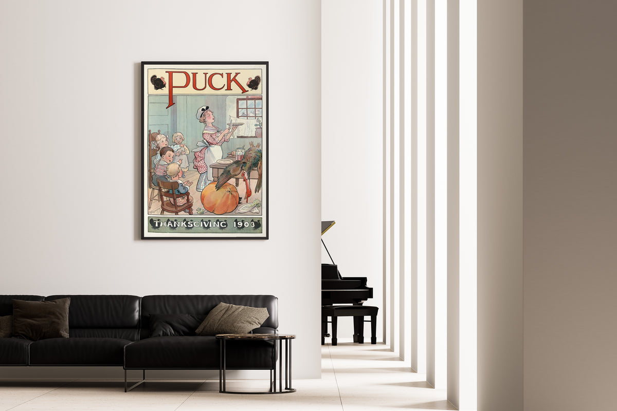 Louis Glackens — Puck, Thanksgiving 1903 | Vintage Thanksgiving Print