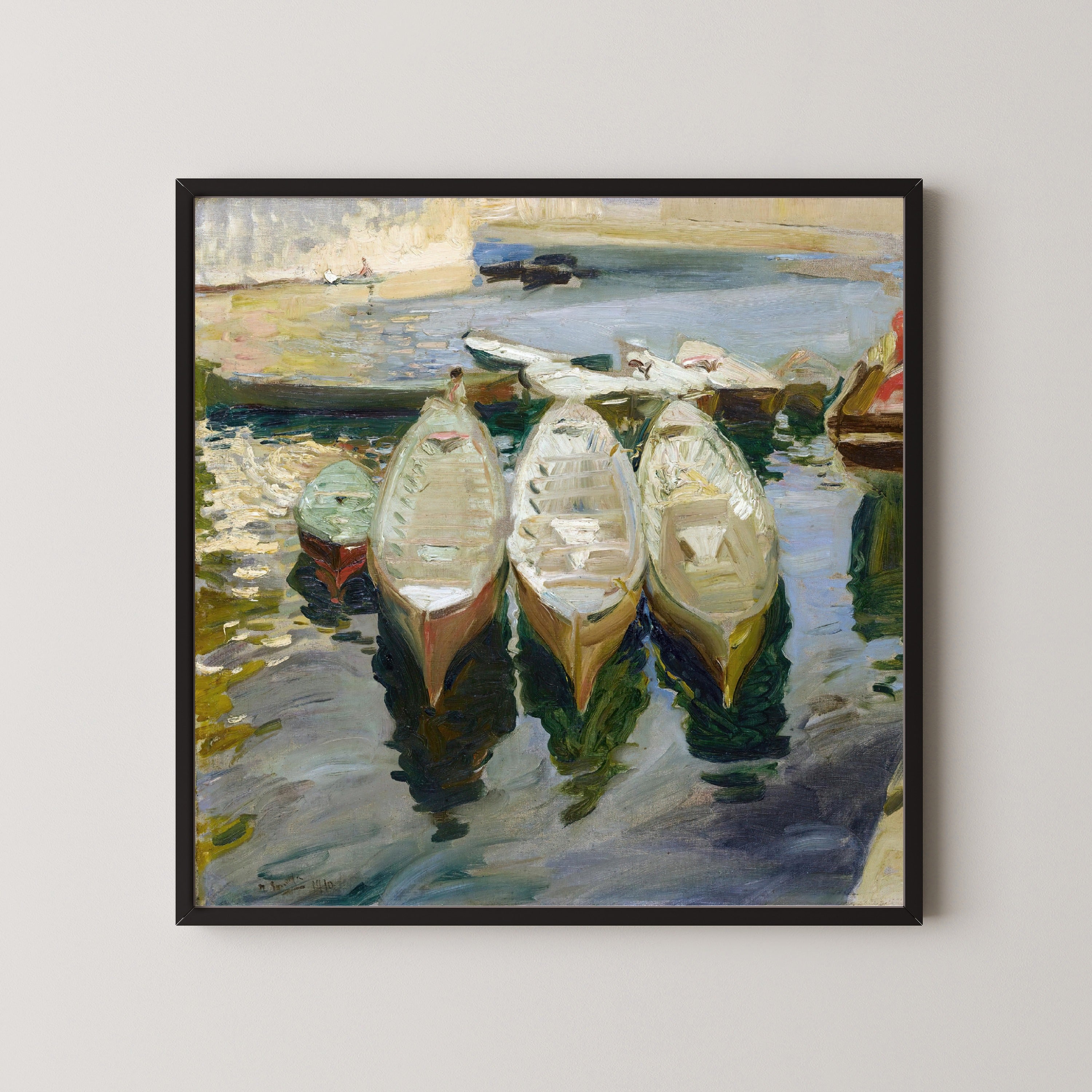 Joaquín Sorolla — The Basque Port of Guetaria | Fine Art Print
