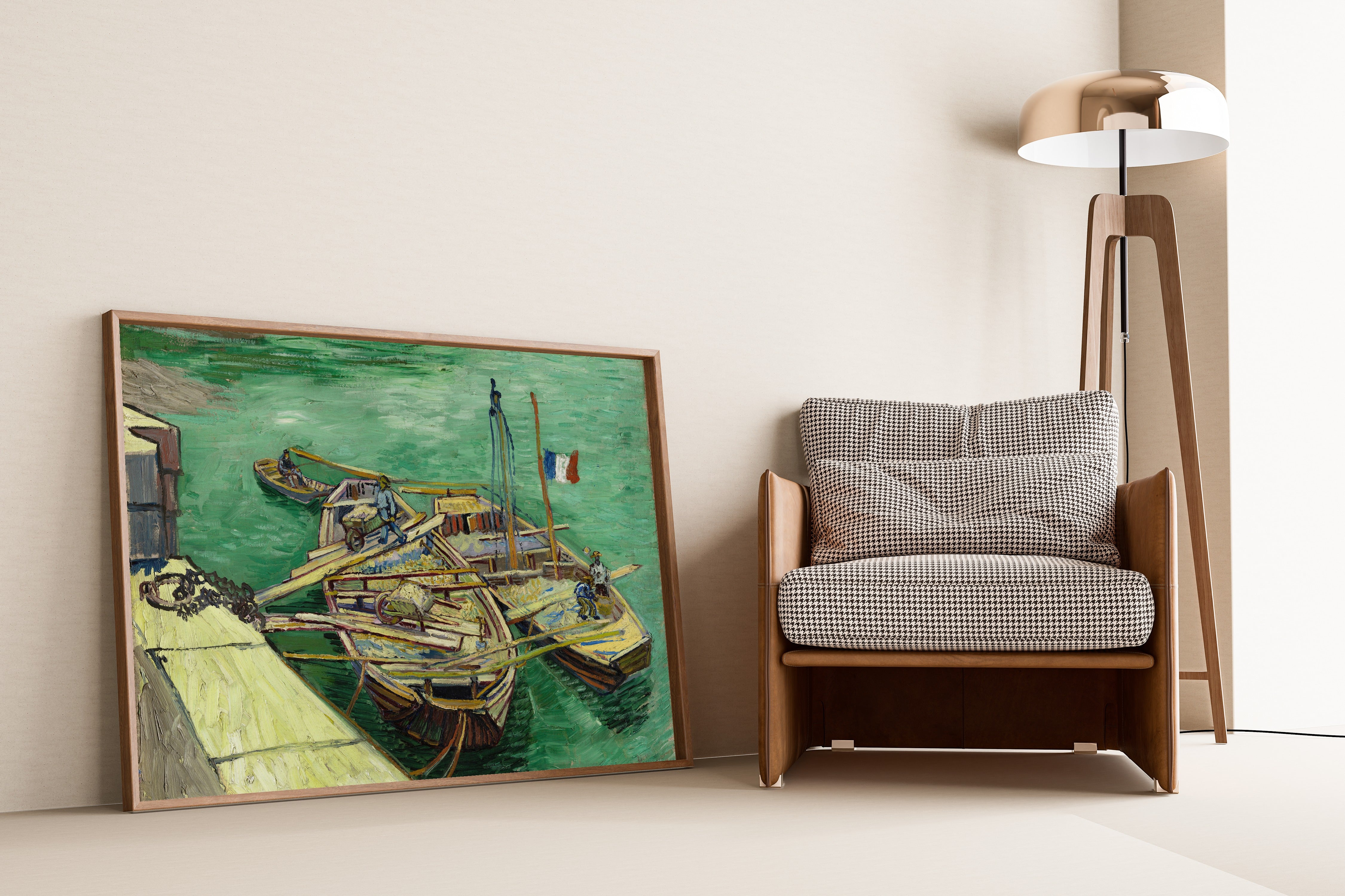Vincent van Gogh — Quay with Men Unloading Sand Barges | Fine Art Print