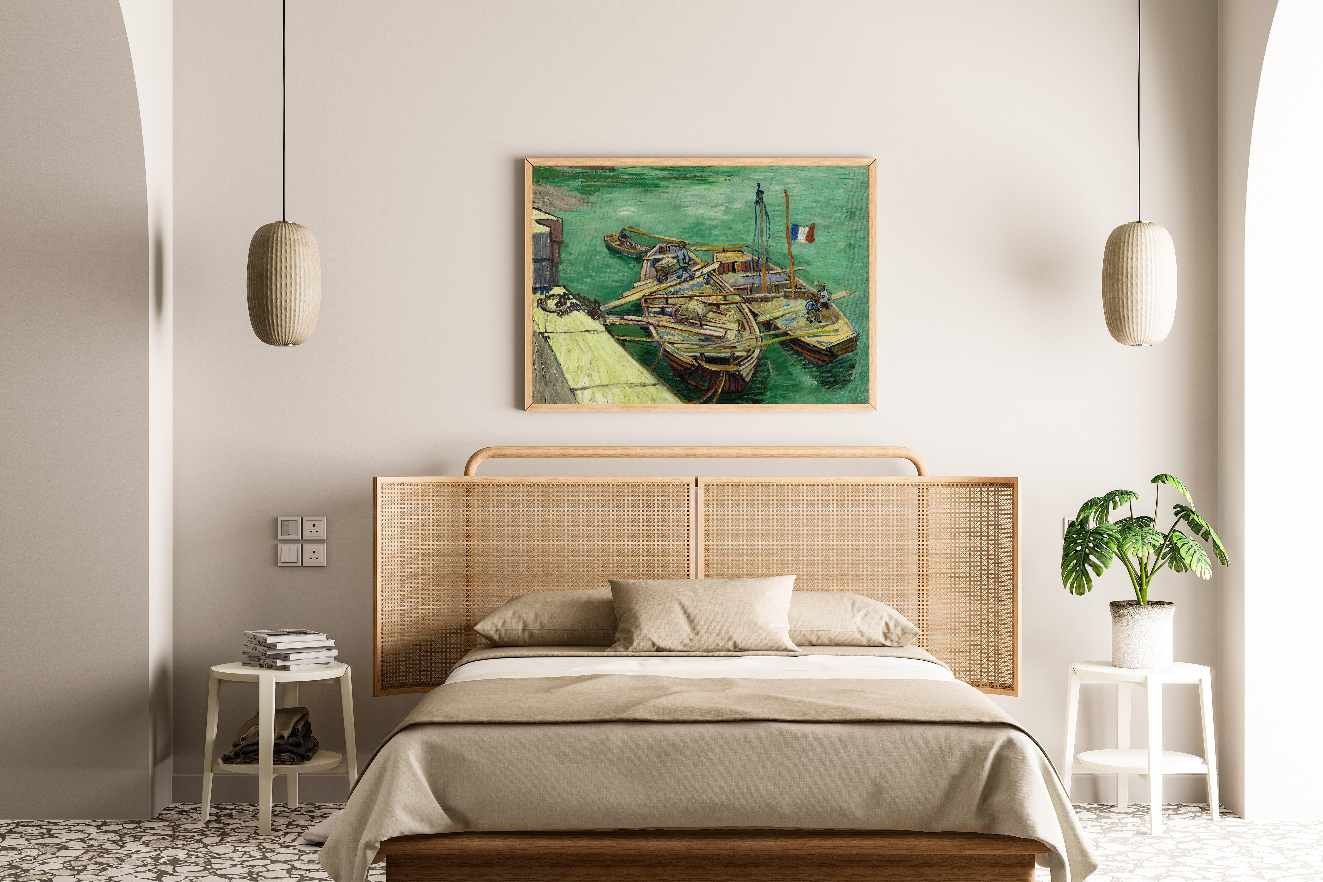 Vincent van Gogh — Quay with Men Unloading Sand Barges | Fine Art Print