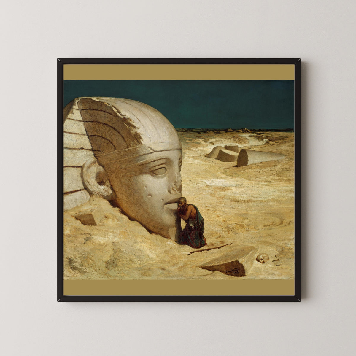 Elihu Vedder — The Questioner of the Sphinx | Symbolist Art Print