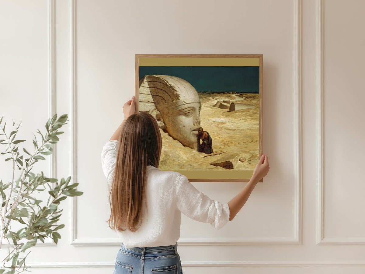 Elihu Vedder — The Questioner of the Sphinx | Symbolist Art Print