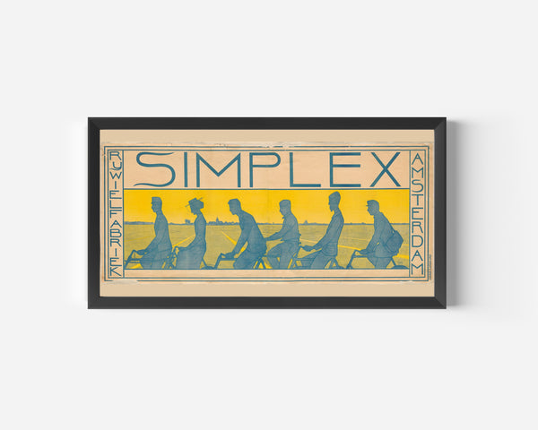 Ferdinand Hart Nibbrig — Simplex Rijwielfabriek Amsterdam [Simplex Bicycle Factory Amsterdam] | Vintage Poster Print