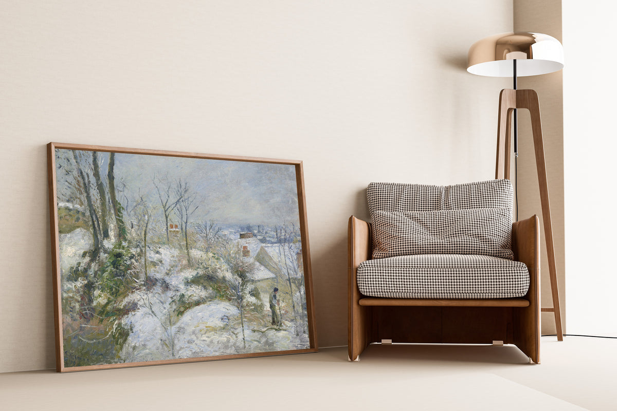 Camille Pissarro — Rabbit Warren at Pontoise, Snow | Fine Art Print