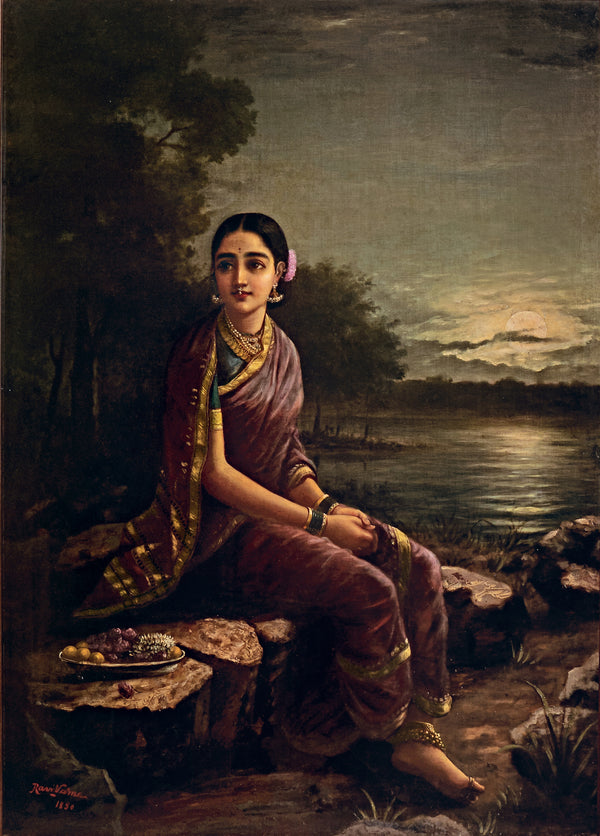 Raja Ravi Varma — Radha in the Moonlight | Fine Art Print
