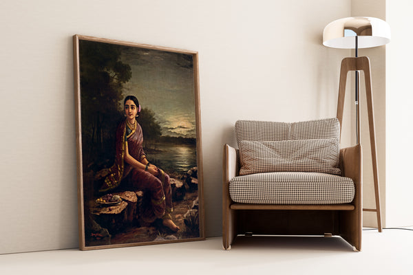 Raja Ravi Varma — Radha in the Moonlight | Fine Art Print