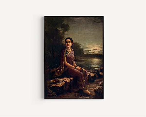 Raja Ravi Varma — Radha in the Moonlight | Fine Art Print
