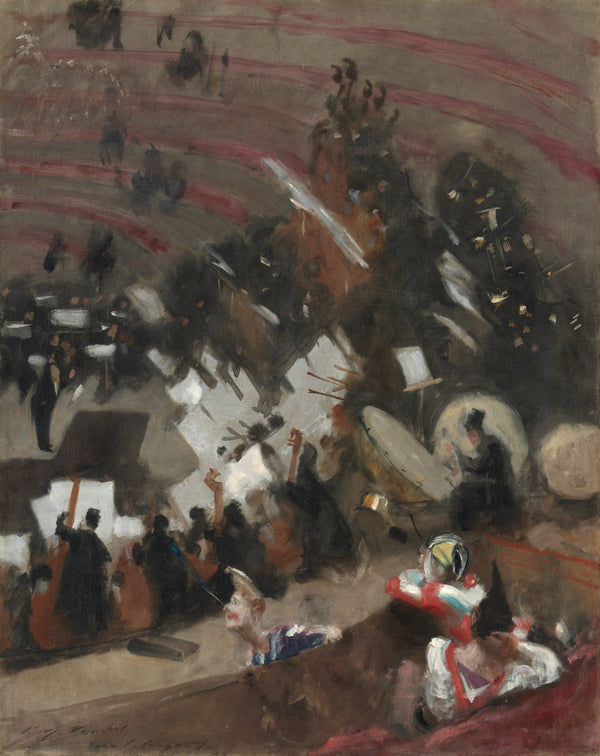 John Singer Sargent — Rehearsal of the Pasdeloup Orchestra at the Cirque d'Hiver | Fine Art Print