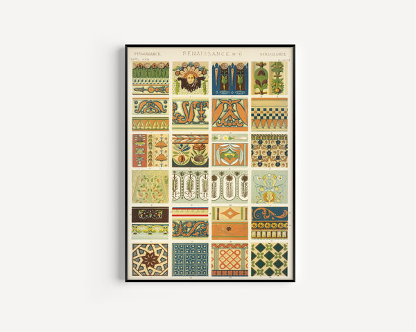 Owen Jones — Renaissance No. 6 | Grammar of Ornament Design Print