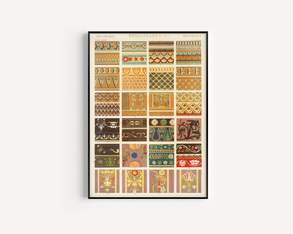 Owen Jones — Renaissance No. 7 | Grammar of Ornament Design Print