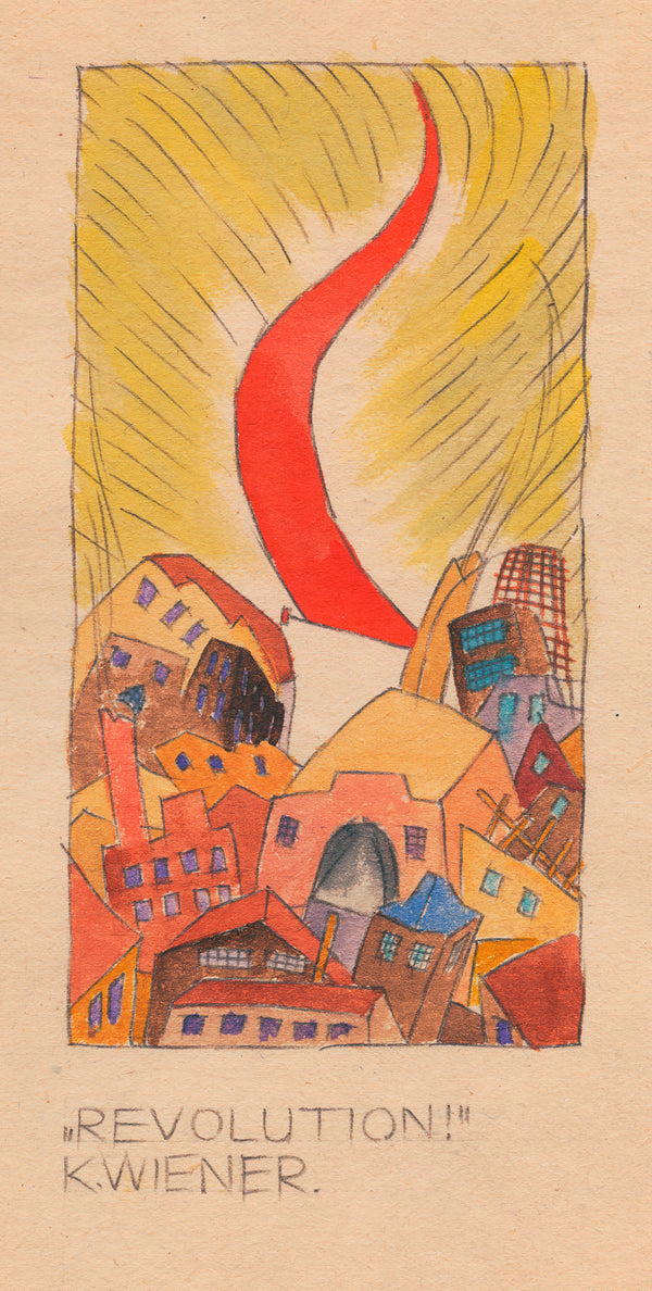 Karl Wiener — Revolution! | Expressionist Art Print