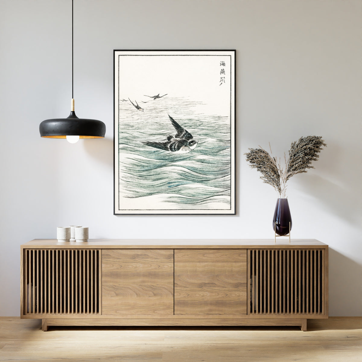 Numata Kashū — Riu Kiu House Swallow | Japanese Bird & Flower Woodblock Print