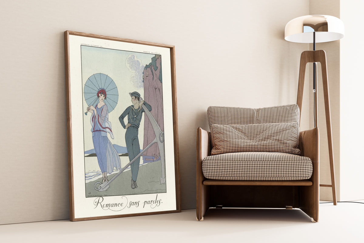 George Barbier — Romance sans paroles | Art Deco Fashion Print