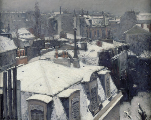 Gustave Caillebotte — Rooftops in the Snow (Snow Effect) | Fine Art Print