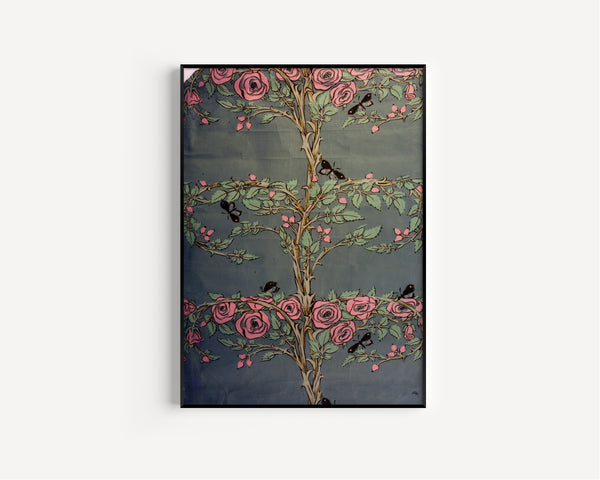 Arthur Heygate Mackmurdo — Rose and Tree | Ornament Plate Print