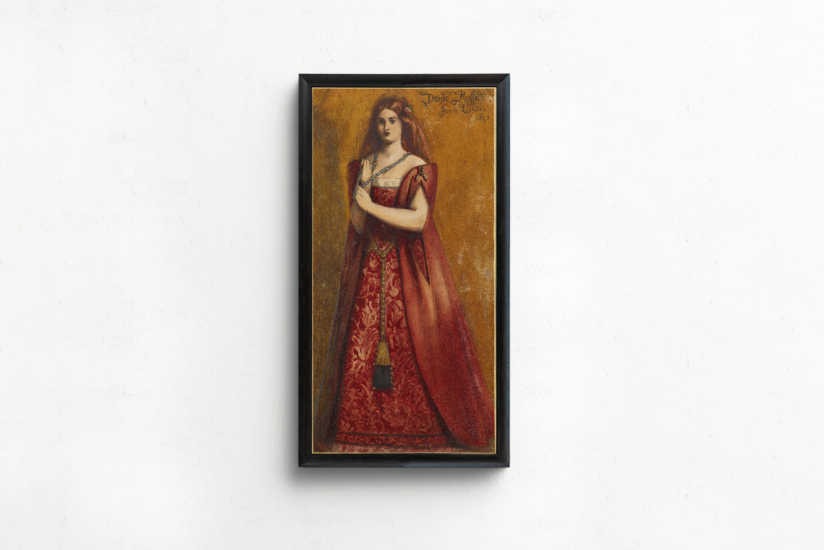 Dante Gabriel Rossetti — Rosso Vestita (Dressed in Red) | Pre-Raphaelite Art Print