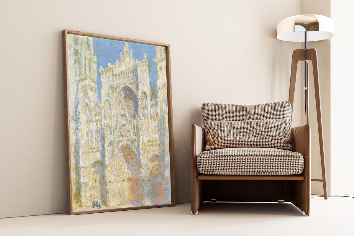 Claude Monet — Rouen Cathedral, West Façade, Sunlight | Fine Art Print