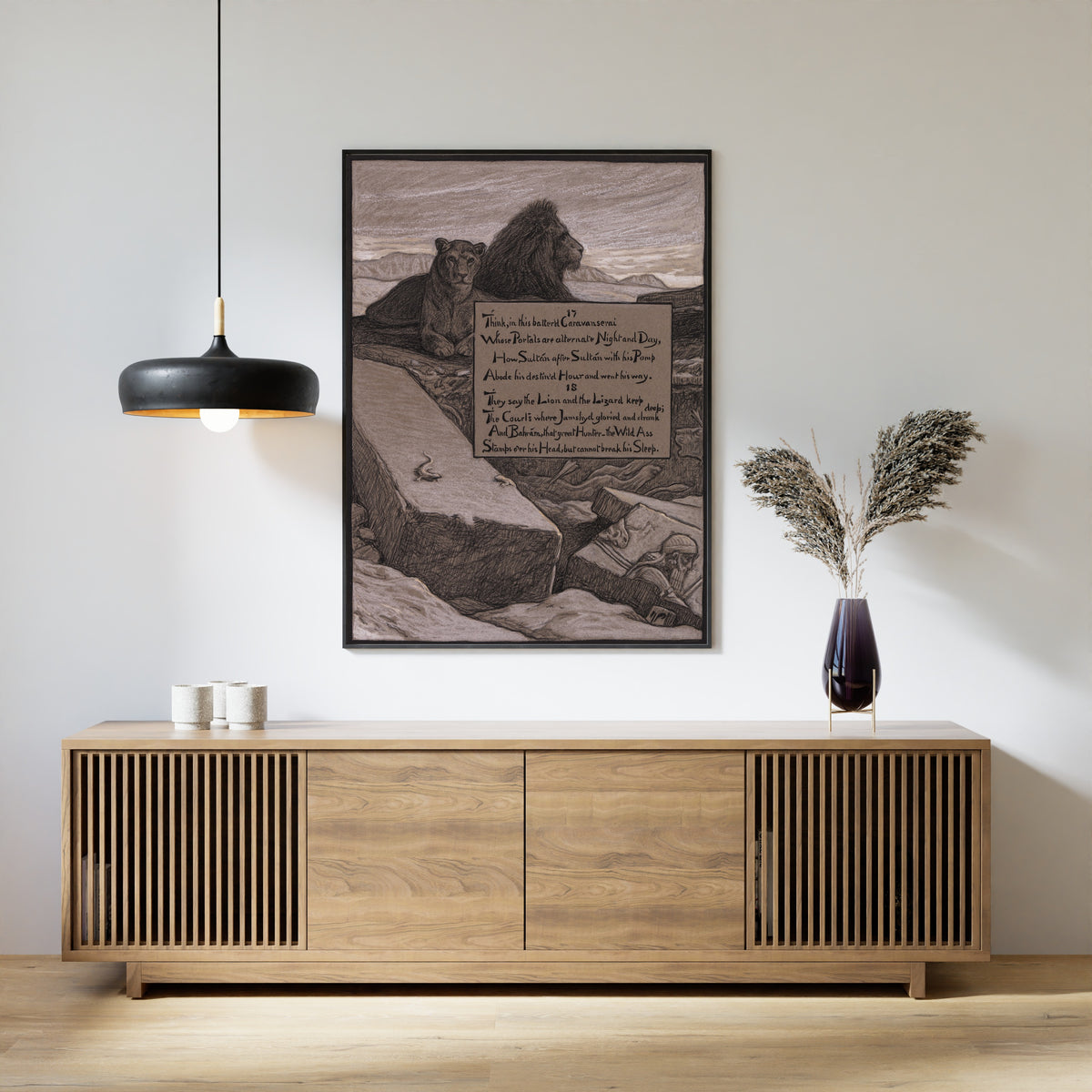 Elihu Vedder — Rubáiyát of Omar Khayyám: Courts of Jamshyd | Illustration Art Print