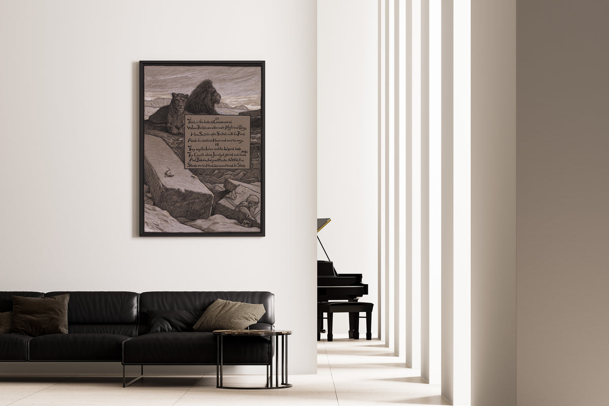Elihu Vedder — Rubáiyát of Omar Khayyám: Courts of Jamshyd | Illustration Art Print