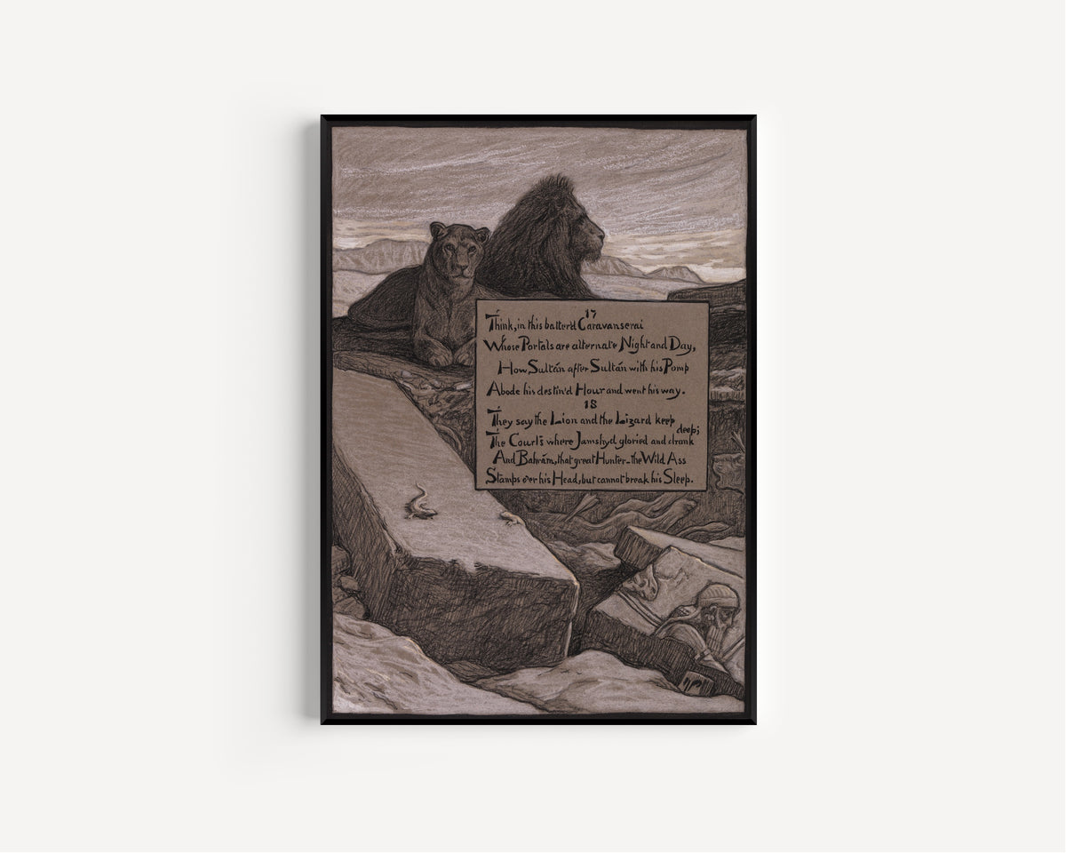 Elihu Vedder — Rubáiyát of Omar Khayyám: Courts of Jamshyd | Illustration Art Print