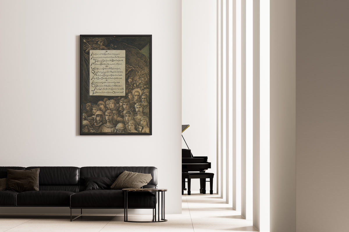 Elihu Vedder — Rubáiyát of Omar Khayyám: Death's Review | Illustration Art Print