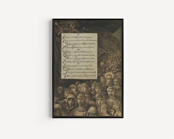 Elihu Vedder — Rubáiyát of Omar Khayyám: Death's Review | Illustration Art Print