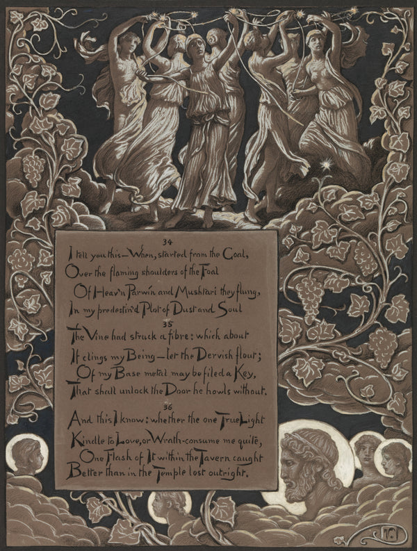 Elihu Vedder — Rubáiyát of Omar Khayyám: Omar’s Horoscope | Illustration Art Print