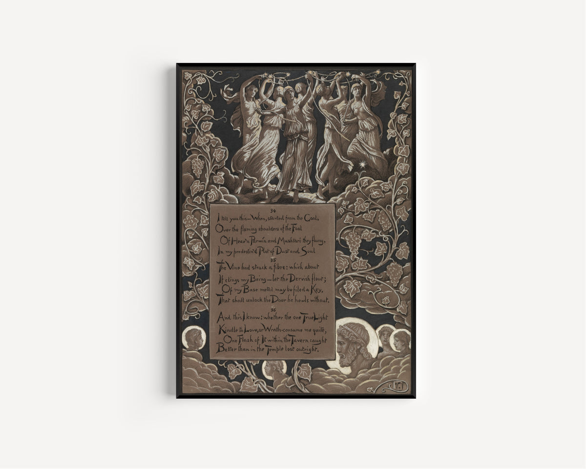 Elihu Vedder — Rubáiyát of Omar Khayyám: Omar’s Horoscope | Illustration Art Print